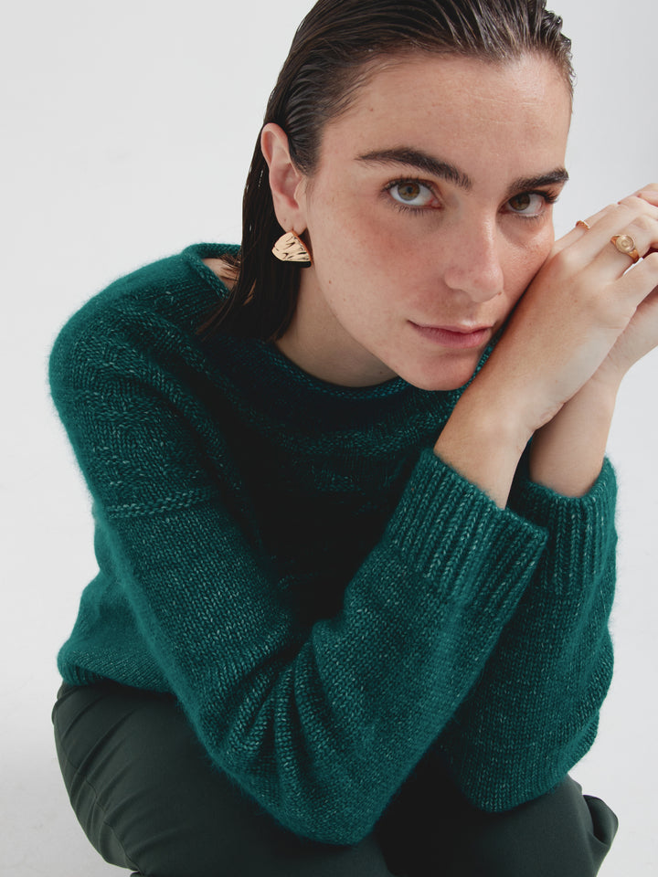 Suéter Cristie De Algodón Color Verde