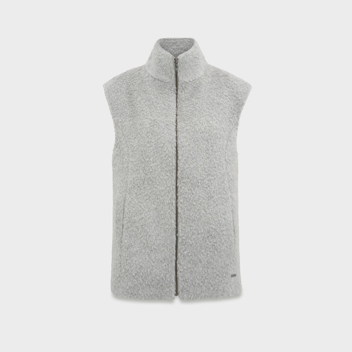 Chaleco Carmen De Alpaca Suri Color Gris