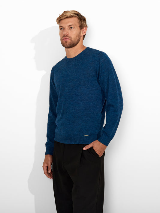 Suéter Alaska De Baby Alpaca Color Azul