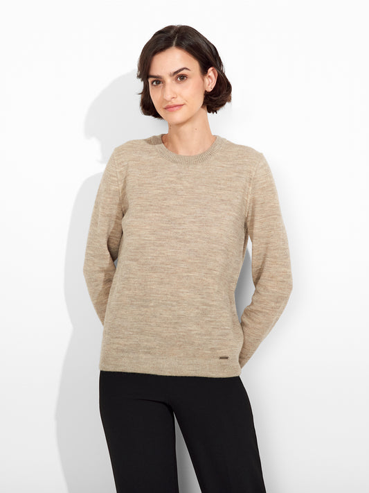 Suéter Zagreb De Baby Alpaca Color Beige