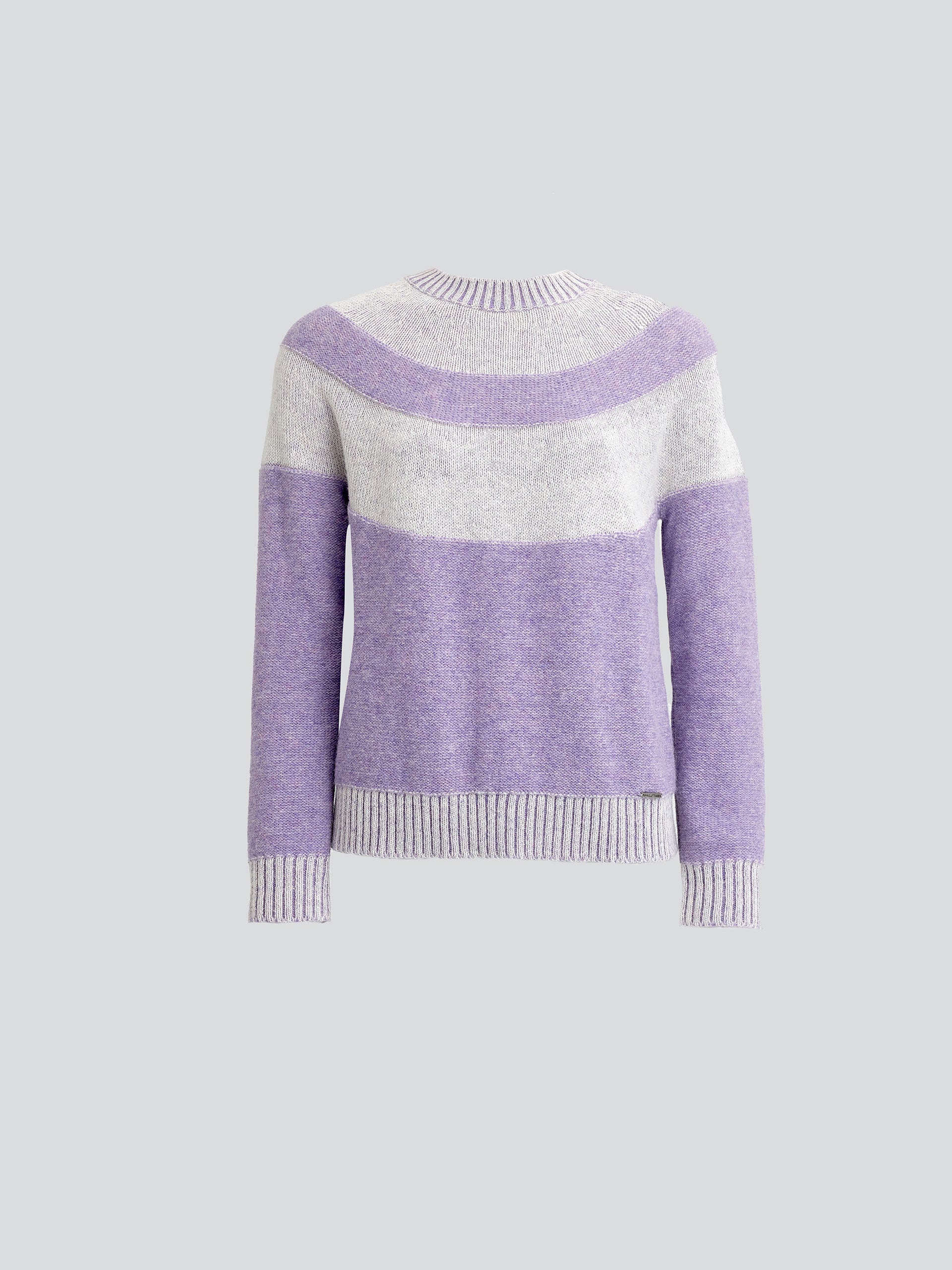 Jimin Purple Striped Sweater Ydris Baby Alpaca Sweater In Purple