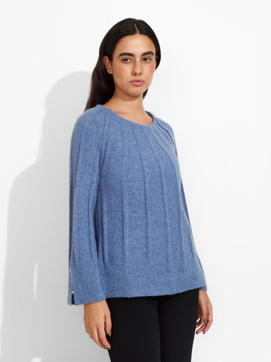 Suéter Zephir De Baby Alpaca Color Celeste