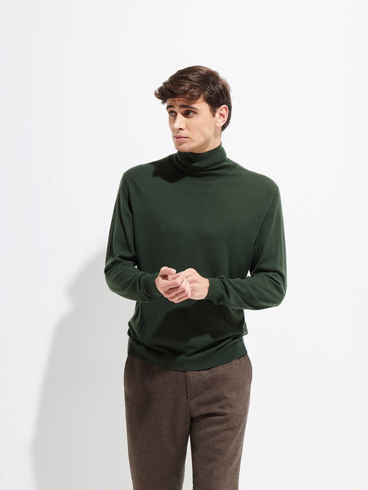 Bach Vicuña Sweater Green Color
