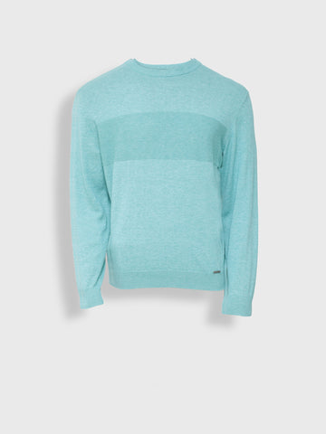 Yoel Turquoise Cotton Sweater
