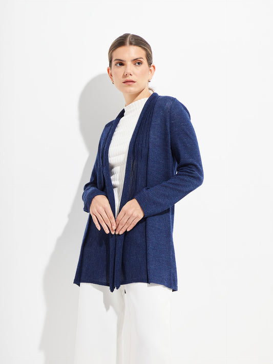 Kayla Cardigan By Royal Alpaca In Blue