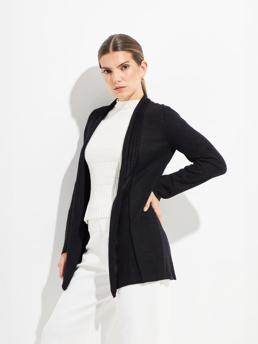 Kayla Cardigan By Royal Alpaca In Black