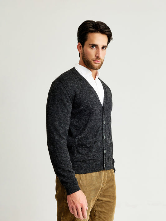 Cárdigan Antony De Baby Alpaca Color Gris