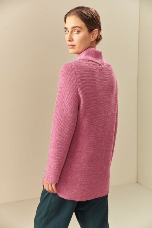 Damask Color Baby Alpaca Uchunku Cardigan