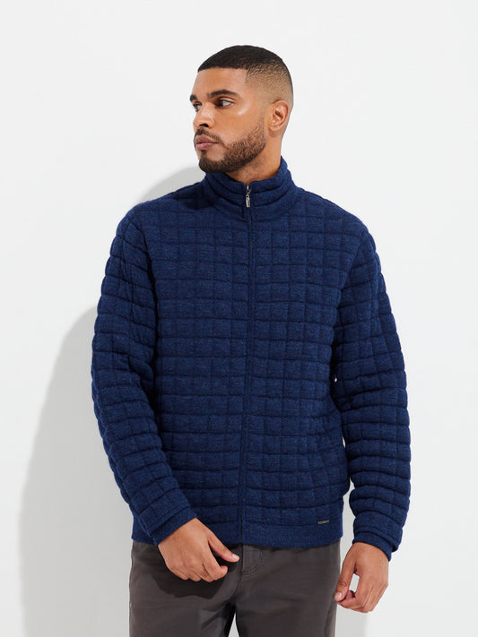 Usain Baby Alpaca Cardigan Blue