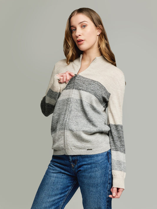 Yamelia Baby Alpaca Cardigan in Grey