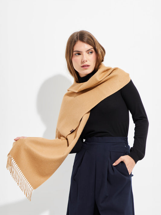 Jamas De Royal Alpaca Brown Color Scarf