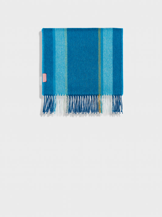 Chalina Perejil De Baby Alpaca Color Turquesa