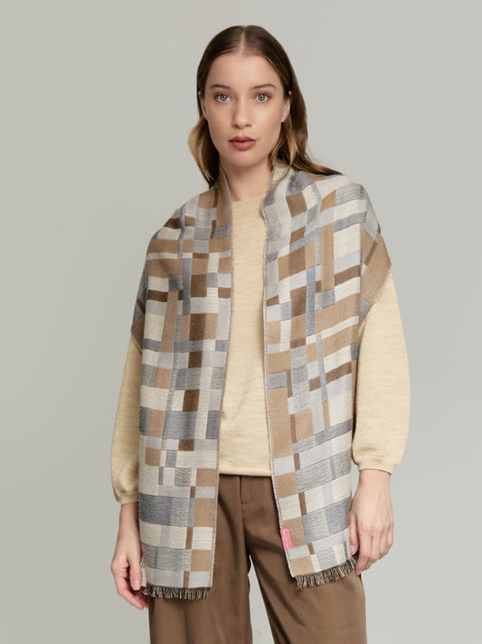 Yatuski Baby Alpaca Scarf in Grey