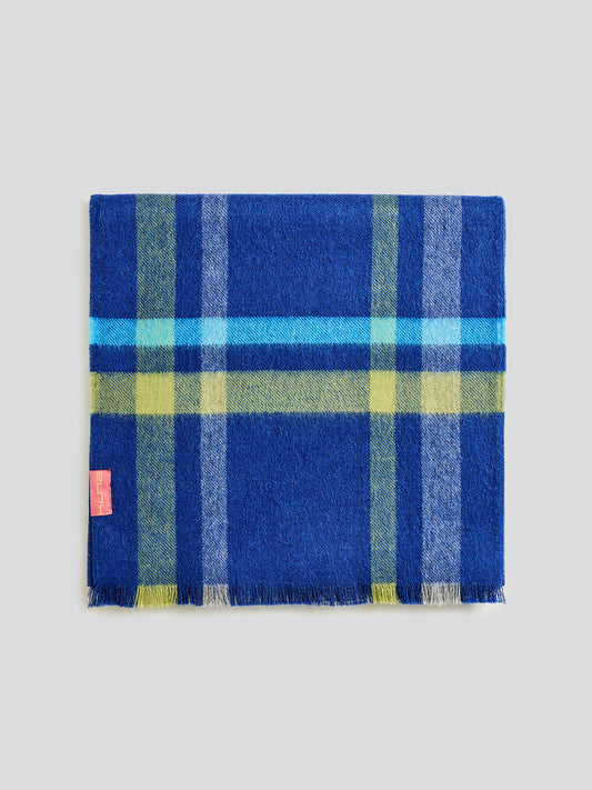 Vallejos Baby Alpaca Scarf in Blue