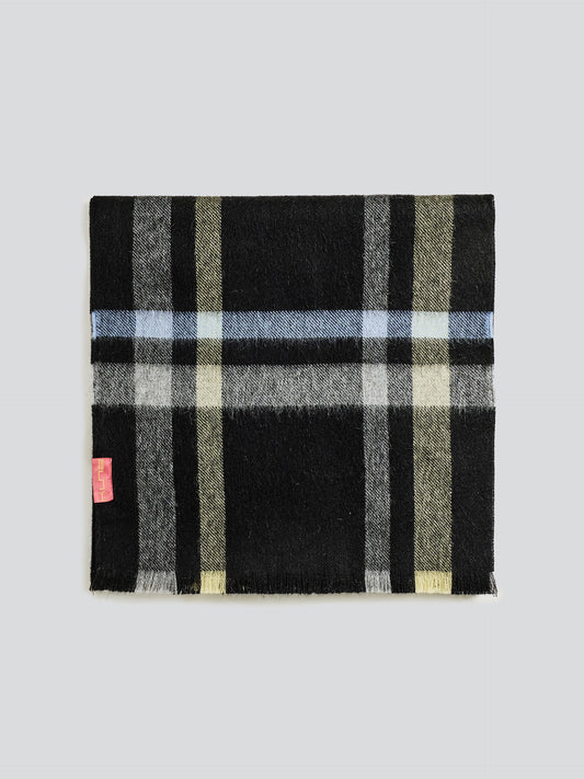 Vallejos Baby Alpaca Scarf in Black