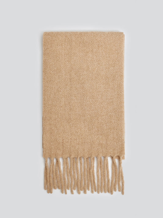 Yamileth Scarf Made of Baby Alpaca & Wool in Beige