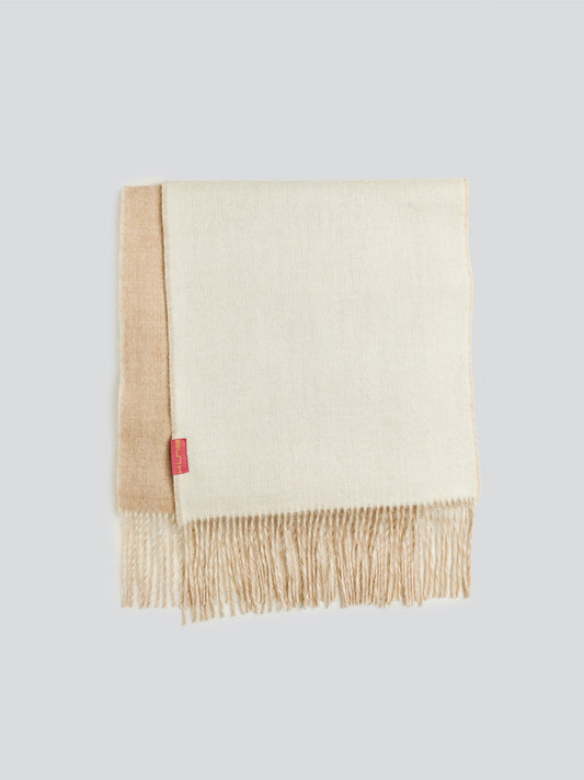Yamila Scarf Made of Baby Alpaca in Beige