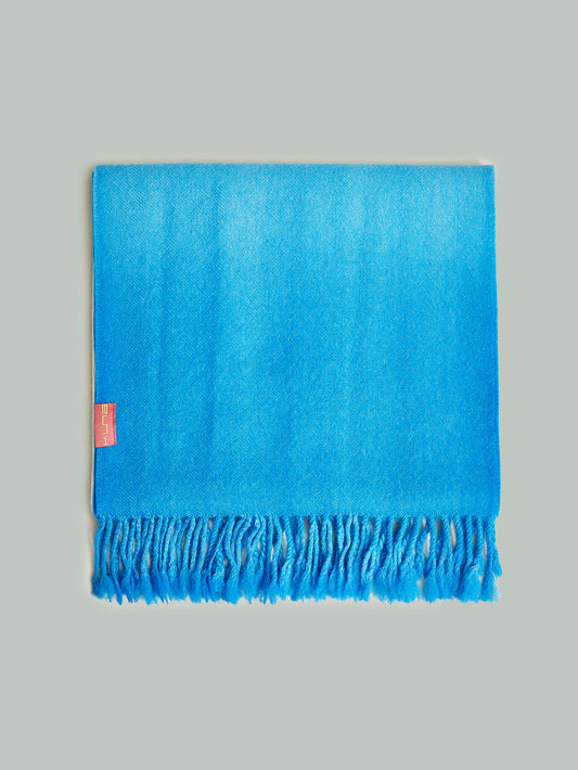 Yemi Baby Alpaca Scarf in Turquoise Color