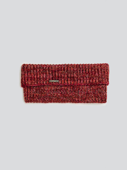 Red Baby Alpaca Ubicate Neck Scarf