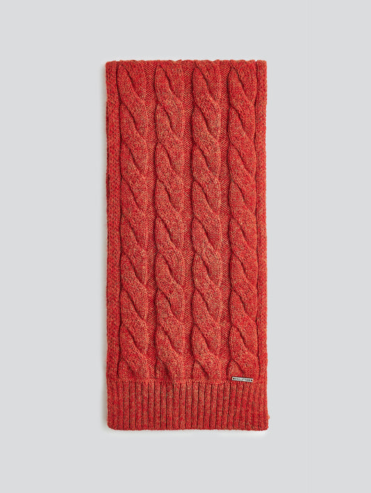 Yarela Orange Baby Alpaca Scarf