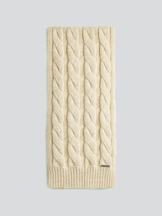 Beige Baby Alpaca Yarela Scarf