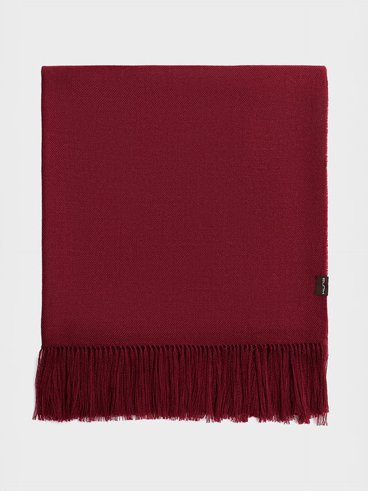 Jee Stole From Royal Alpaca In Cherry Color