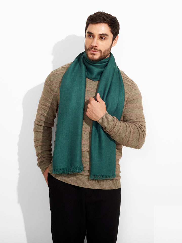 Estola Teaberry De Baby Alpaca Color Verde