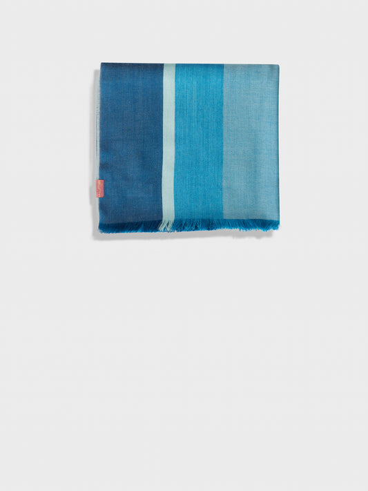 Estola Zarry De Baby Alpaca Color Azul