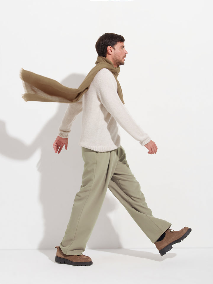 Estola Amareto De Baby Alpaca Color Marrón