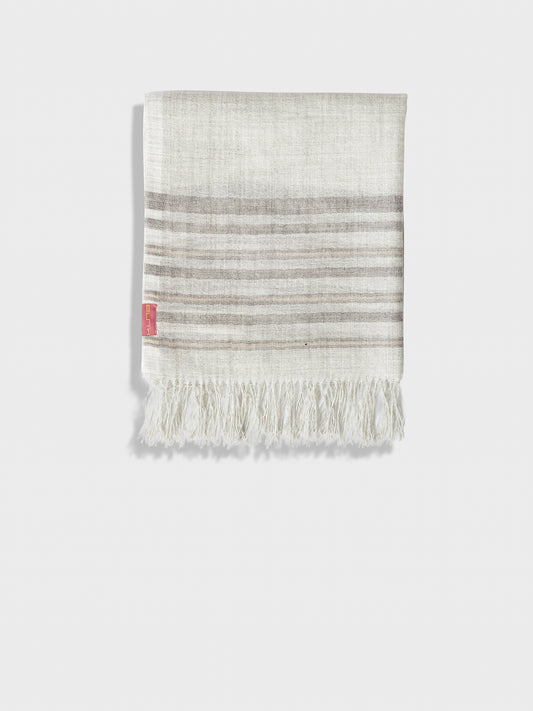 Estola Mao De Baby Alpaca Color Gris