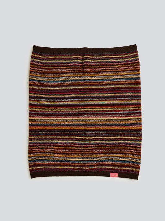 Yanis Baby Alpaca Scarf Brown Color