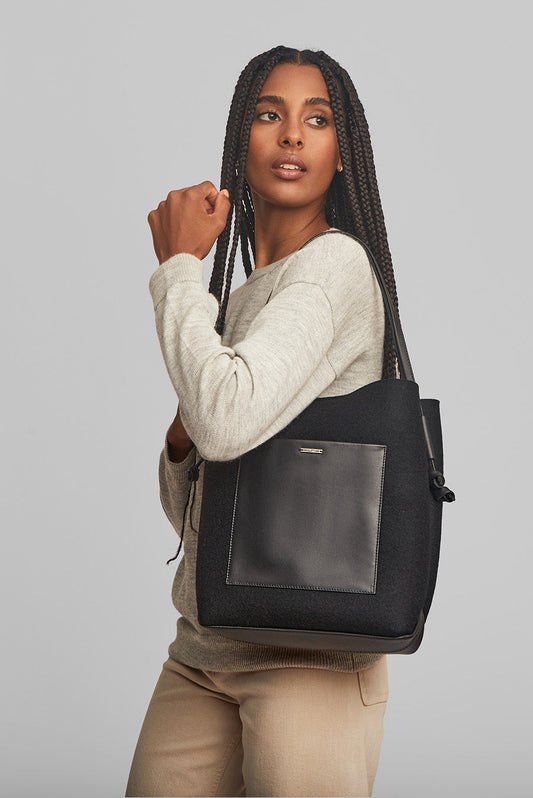 Cartera Waterloo De Lana & Alpaca Color Black