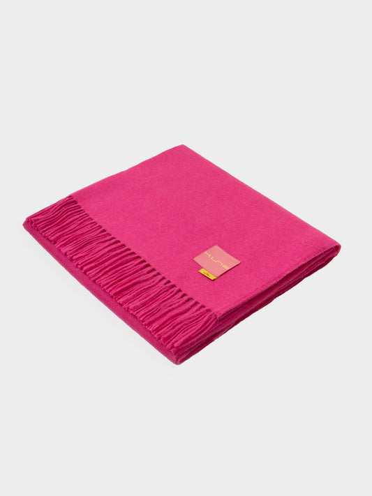 Manta Ydeal De Baby Alpaca Color Fucsia