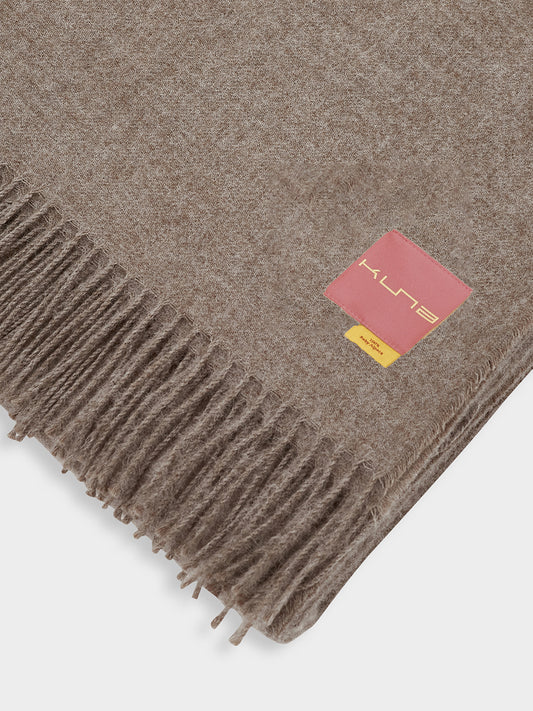 Manta Ydeal De Baby Alpaca Color Marrón