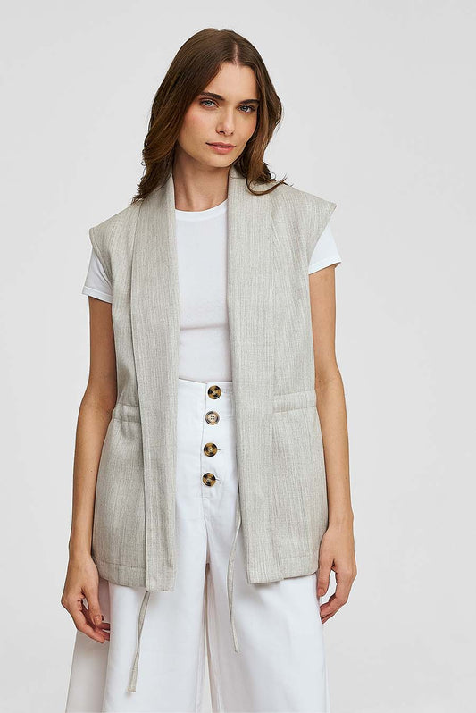 Chaleco Woodland De Lana & Baby Alpaca Color Gris