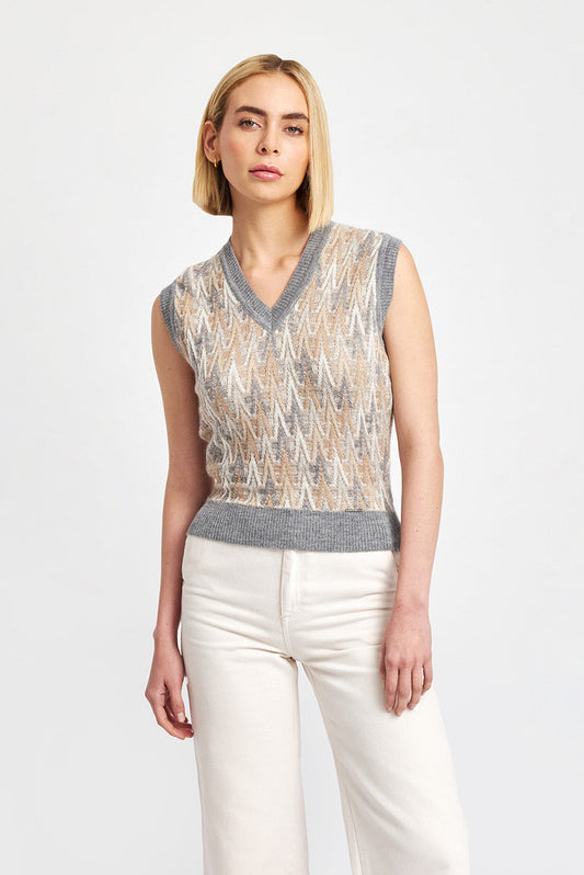 CHALECO WELCOME DE BABY ALPACA COLOR NUAGE