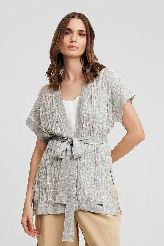 Chaleco Watermelon De Baby Alpaca & Seda Color Gris