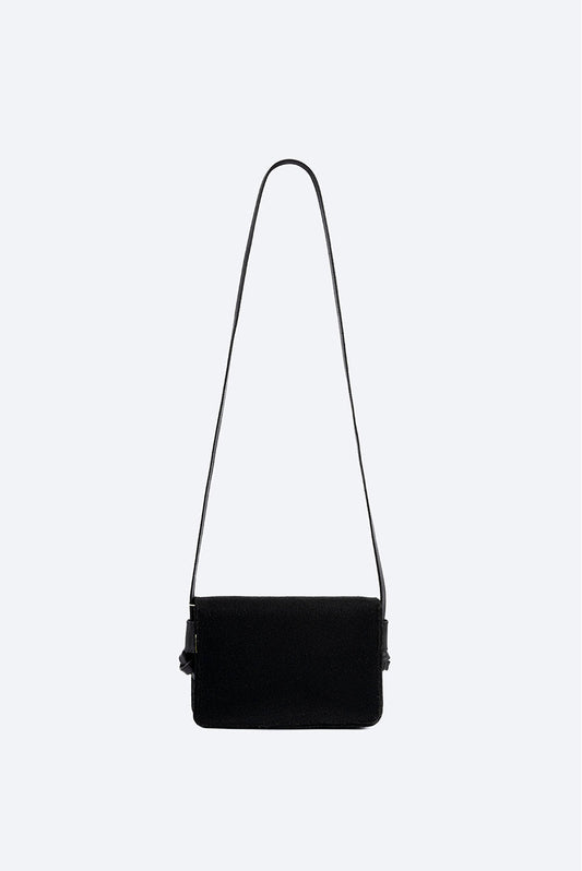 Cartera Viernes De Lana & Alpaca Color Negro
