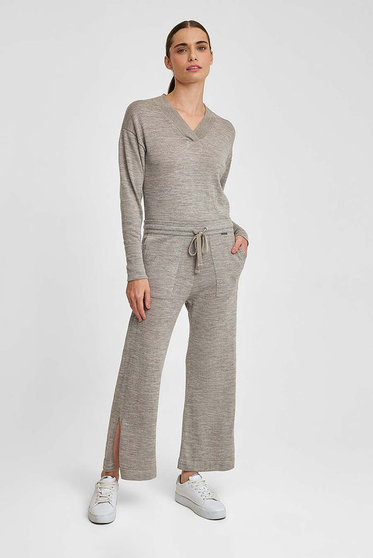Pantalón Wako De Baby Alpaca Color Domino