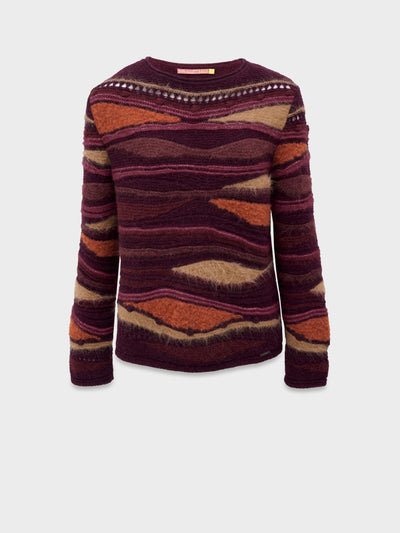 Suéter Cynthia De Baby Alpaca Color Guinda