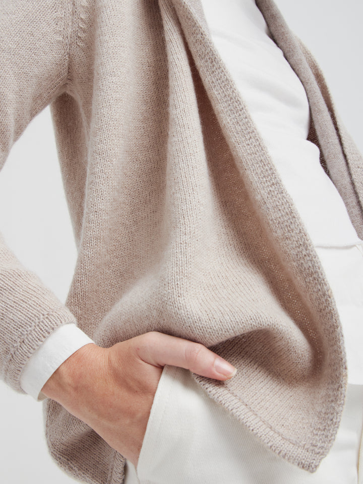 Cárdigan Coralie De Baby Alpaca Color Beige
