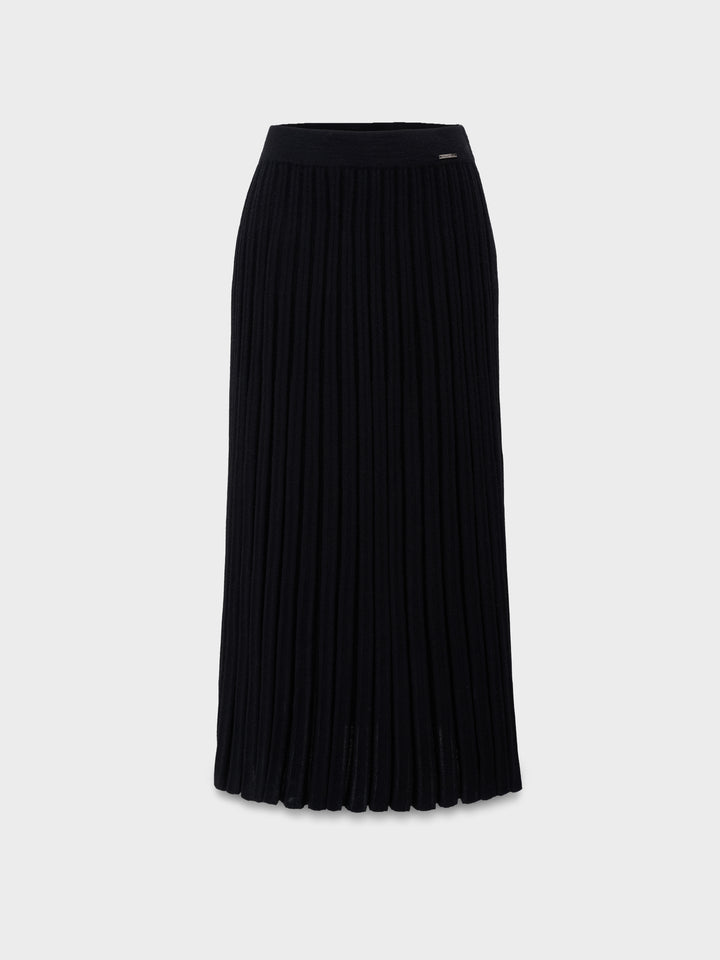 Black Vitae Skirt Baby Alpaca Color Black