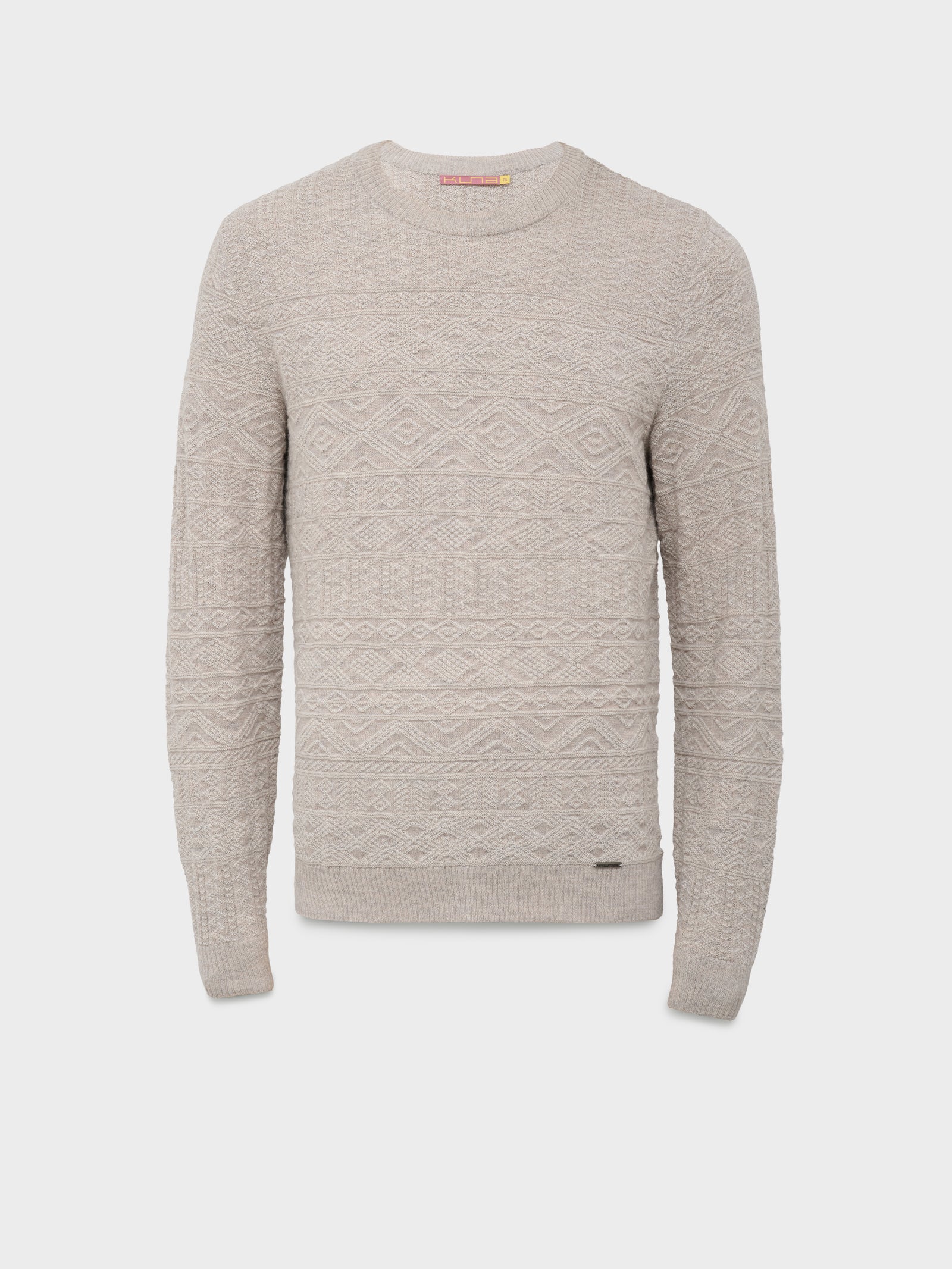 Captain Sweater in Baby Alpaca Color Beige