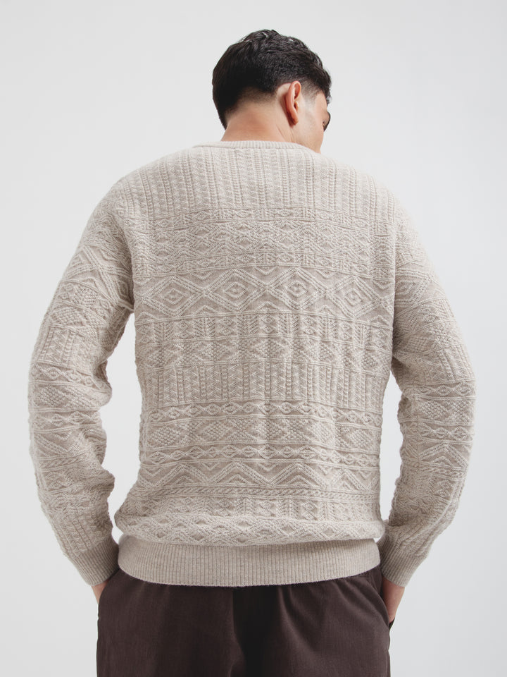 Suéter Capitan De Baby Alpaca Color Beige