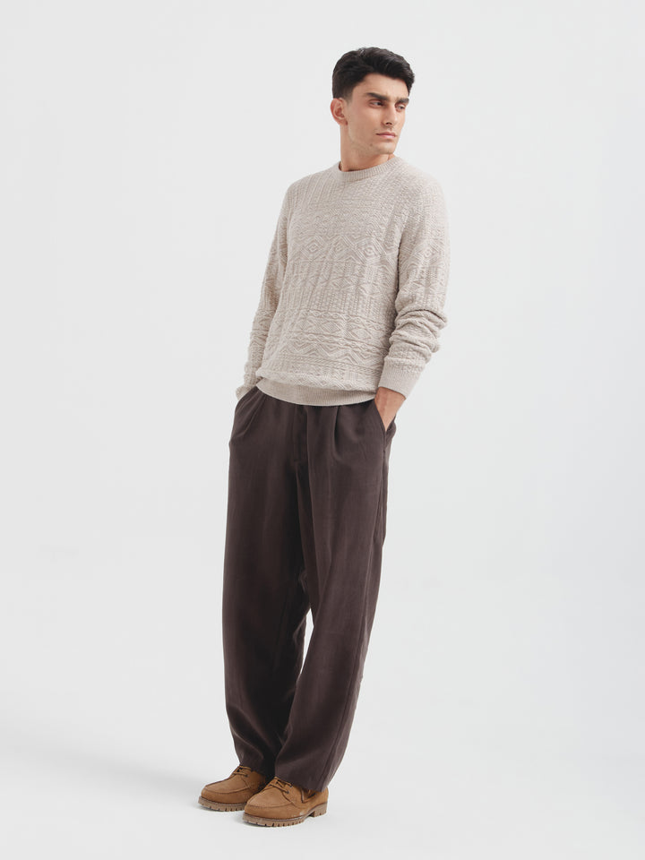 Suéter Capitan De Baby Alpaca Color Beige