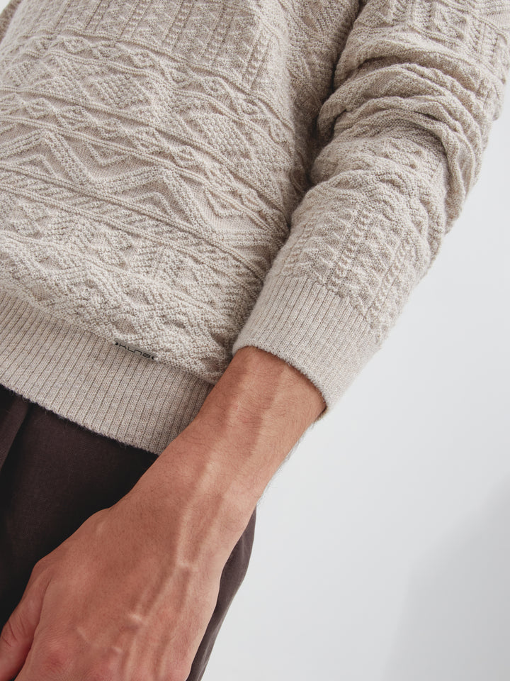 Suéter Capitan De Baby Alpaca Color Beige