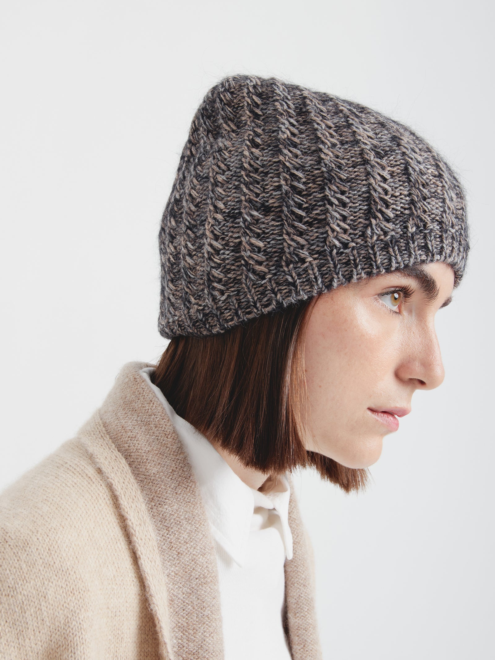 Beige Baby Alpaca Cactus Hat