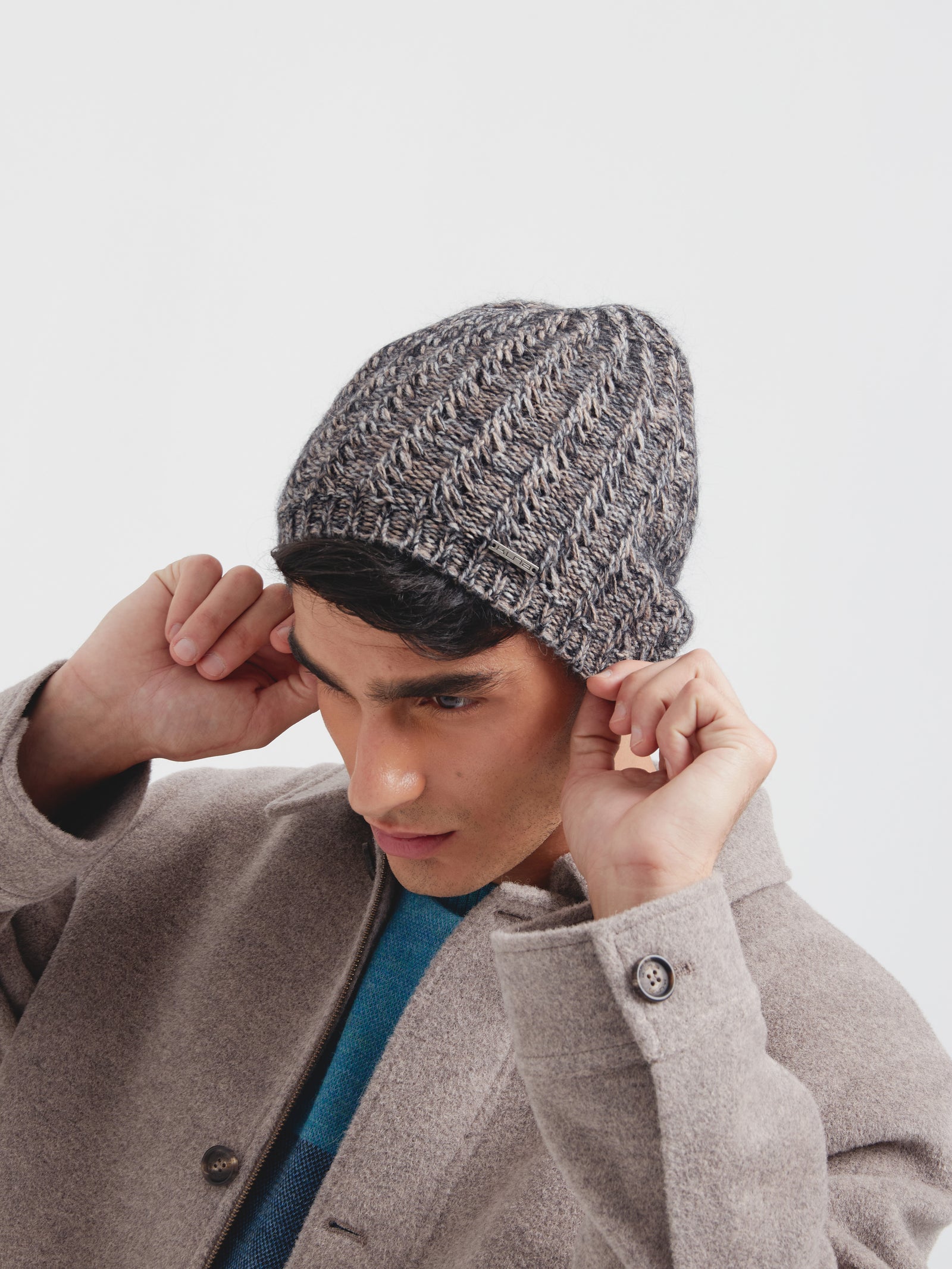 Beige Baby Alpaca Cactus Hat