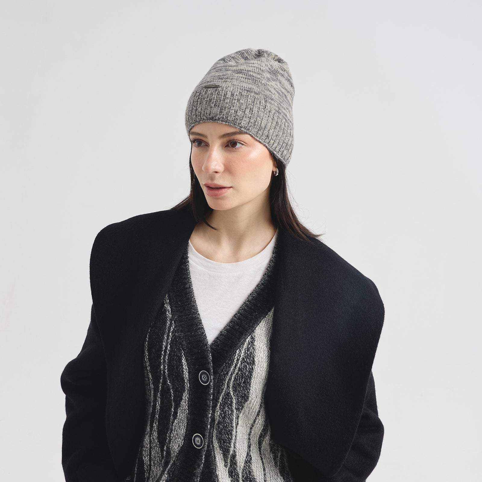 Gorro Crush De Baby Alpaca Color Gris