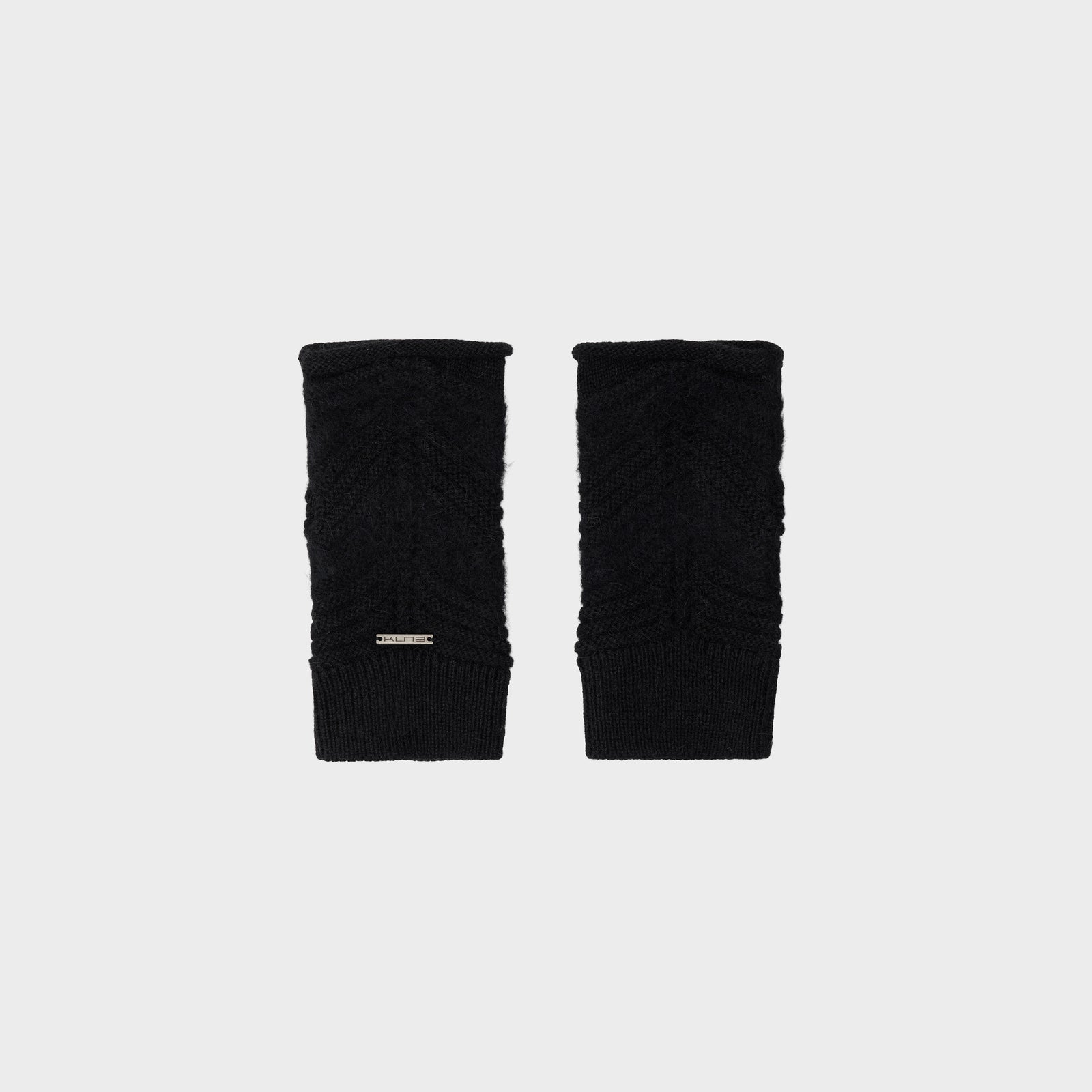 Guantes Cristal De Baby Alpaca Color Negro